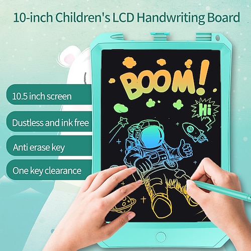 

HYD-1101 11 inch LCD Writing Tablet Electronic Drawing Doodle Board Multicolor version Waterproof Full Screen with Lock Button Graphic Drawing Pad Painting Toys Educational Learning Tools Message