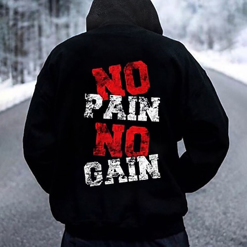 

Men's Pullover Hoodie Sweatshirt Hooded Graphic Letter Print Sports Outdoor Daily Sports Hot Stamping Basic Designer Hoodies Sweatshirts Long Sleeve Black / Spring / Fall