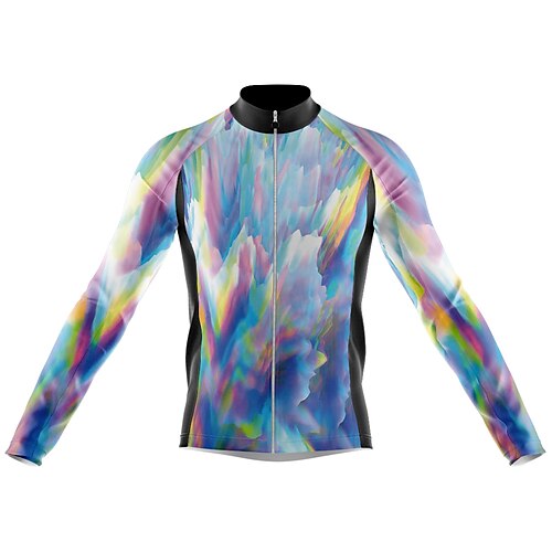 

Men's Cycling Jersey Long Sleeve Bike Jersey with 3 Rear Pockets Mountain Bike MTB Road Bike Cycling Cycling Breathable Ultraviolet Resistant Quick Dry Black Polyester Sports Clothing Apparel