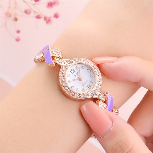 

Quartz Watch for Women Analog Quartz Stylish Glitter Casual Fashion Diamond Creative Metal Alloy Fashion