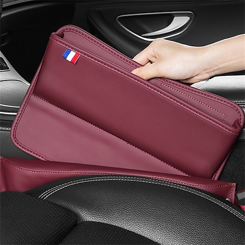 

1 PC Car Seat Gap Filler Organizer Multi-Compartment Multi-function Easy to Install Leather For SUV Truck Van