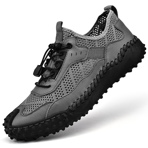 

Men's Sneakers Sporty Look Comfort Shoes Sporty Casual Outdoor Daily Walking Shoes Mesh Black Gray Spring Summer