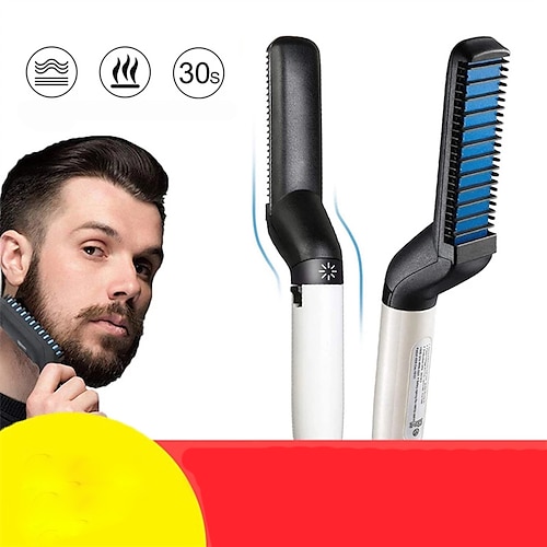 

Multifunctional Electric Hair Comb Brush Beard Straightener Beard Straightening Comb Straight Hair Curler Styling Tools
