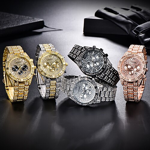 

Quartz Watch for Men Analog Quartz Sexy Stylish Luxury Calendar Large Dial Alloy Alloy Creative / One Year