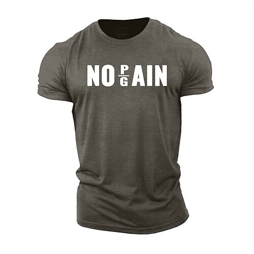 

Men's Unisex T shirt Tee Hot Stamping Graphic Prints Letter Crew Neck Street Daily Print Short Sleeve Tops Designer Casual Big and Tall Sports Gray / Summer / Summer