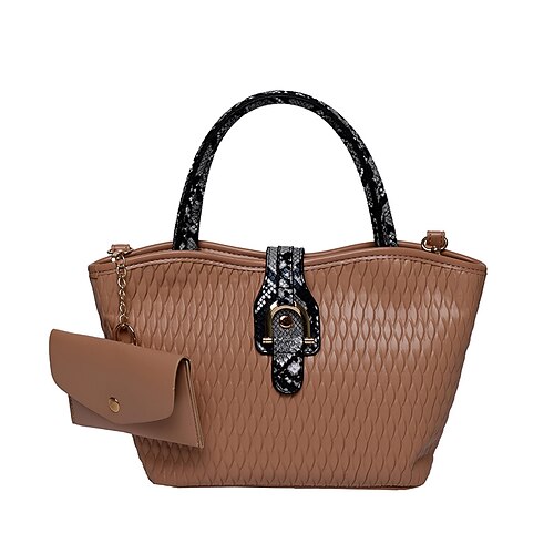 

Women's Bag Set PU Leather Zipper Vintage Party / Evening Going out Green White Black Khaki