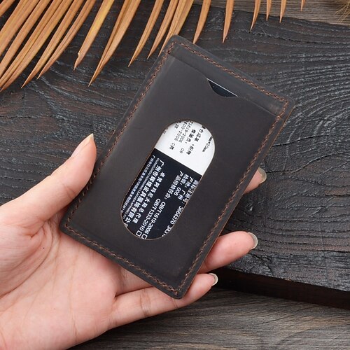 

Credit Card Holder Wallet Car Registration and Insurance Holder Leather Name Card Holder Professional Multi Credit Card Protector for Women Men