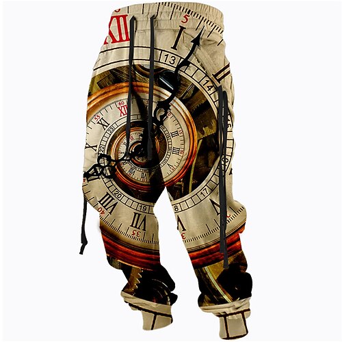 

Men's Sweatpants Joggers Trousers Drawstring Side Pockets Elastic Waist Graphic Prints Comfort Breathable Sports Outdoor Casual Daily Cotton Blend Terry Streetwear Stylish Green Purple Micro-elastic