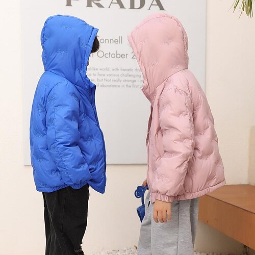 

Kids Boys Coat Outerwear Plain Long Sleeve Coat Vacation Cotton Active Cool Black Blue Purple Winter Fall 3-13 Years