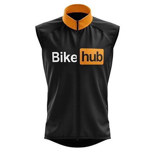 

21Grams Men's Cycling Vest Sleeveless White Black Bike Breathable Quick Dry Reflective Strips Back Pocket Polyester Spandex Sports Letter & Number Clothing Apparel