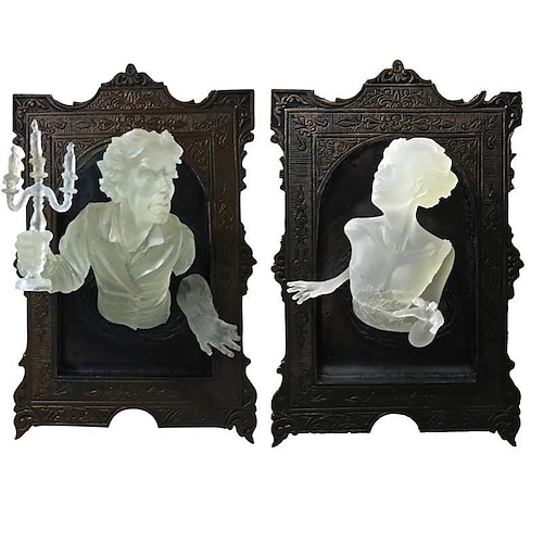 

Halloween ghost in the mirror wall plaque wall decor party decor