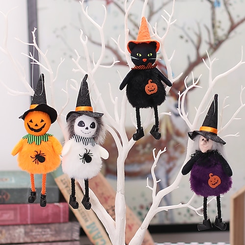 

Plush Halloween figure pendant pumpkin witch pendant
