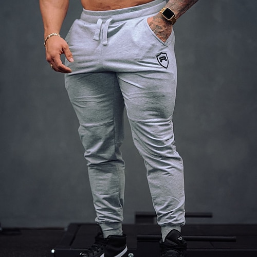 

Men's Joggers Sweatpants Pocket Drawstring Bottoms Outdoor Athleisure Winter Cotton Soft Sweat wicking Fitness Running Sportswear Activewear Black Grey Brown / Micro-elastic