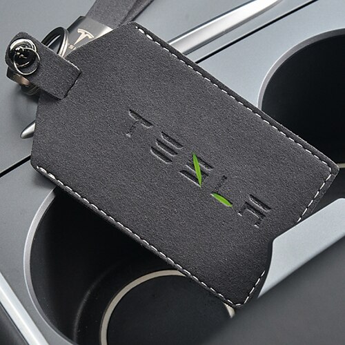 

For Tesla Car Registration and Insurance Holder Leather Name Card Holder Waterproof Multi for Women Men