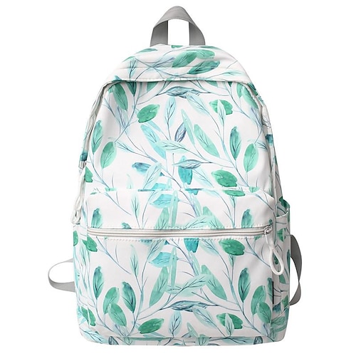 

Kid's Unisex School Bag Bookbag Commuter Backpack Nylon Floral Print Fruit Large Capacity Waterproof Zipper School Daily Traveling Avocado Leaves Strawberry Blue smiley Graffiti yellow