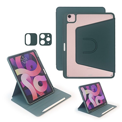 

Tablet Case Cover For Apple iPad 10.2'' 9th 8th 7th iPad Air 3rd iPad mini 6th 5th 4th iPad Pro 11'' 3rd 360° Rotation Pencil Holder with Stand Solid Colored TPU PVC PU Leather