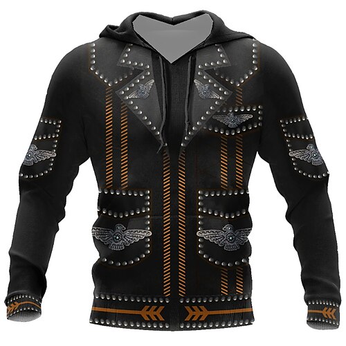

Men's Unisex Pullover Hoodie Sweatshirt Hooded Tribal Graphic Prints Print Daily Sports 3D Print Streetwear Designer Hoodies Sweatshirts Long Sleeve Black