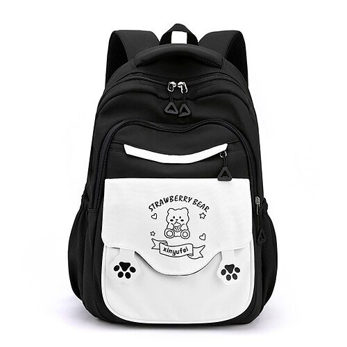 

School Backpack Bookbag Cartoon Kawii for Student Girls Water Resistant Wear-Resistant Breathable Nylon School Bag Back Pack Satchel 21 inch