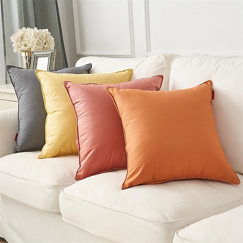 

Tech Cloth Prevent Pet Scratching Throw Pillowcase Solid Color Simple Modern Pillowcase Living Room Bedroom Sofa Cushion Cover Modern