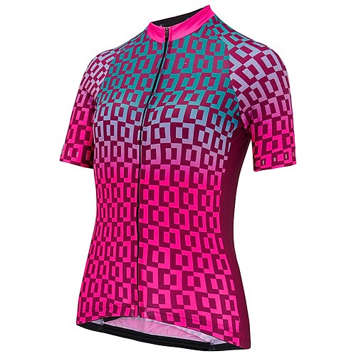 

21Grams Women's Cycling Jersey Short Sleeve Bike Top with 3 Rear Pockets Mountain Bike MTB Road Bike Cycling Breathable Quick Dry Moisture Wicking Red Spandex Polyester Sports Clothing Apparel