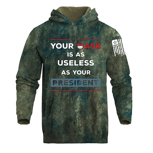 

Men's Unisex Hoodie Pullover Hoodie Sweatshirt Green Hooded Letter Graphic Prints Print Daily Sports 3D Print Streetwear Designer Casual Spring & Fall Clothing Apparel Hoodies Sweatshirts Long