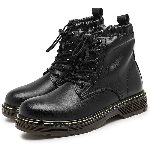 

Men's Boots Combat Boots Casual Classic Daily Office & Career PU Booties / Ankle Boots Black Fall Spring