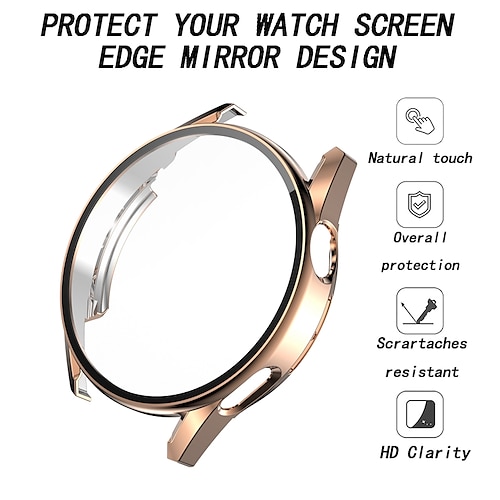 

1 Pack Watch Case with Screen Protector Compatible with Huawei Huawei Watch GT3 Pro 46mm Scratch Resistant Ultra-thin HD Clear TPU / Tempered Glass Watch Cover