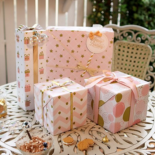 

3pcs Birthday Anniversary Candy Wrapping Paper for Gift Decoration Party 2820 inch Art paper