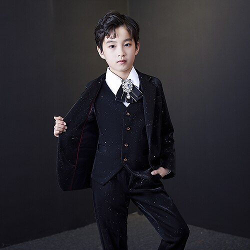 

Party Three-piece Suit ( Vest ) Kids Boys Ring Bearer Suits Cotton Blend 3-17 Years