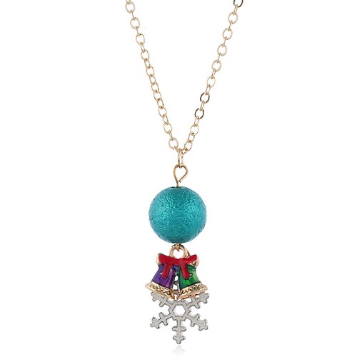 

Damen Halsketten Casual Weihnachten Schneeflocke Halsketten