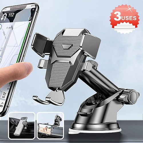 

Sucker Car Phone Holder Mount Stand GPS Telefon Mobile Cell Support For iPhone 14 13 12 11 Pro Xiaomi Huawei Samsung