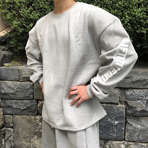 

Men's Sweatshirt Pullover White Black Crew Neck Graphic Letter Print Going out Streetwear Cotton Streetwear Designer Casual Winter Fall Clothing Apparel Hoodies Sweatshirts Long Sleeve