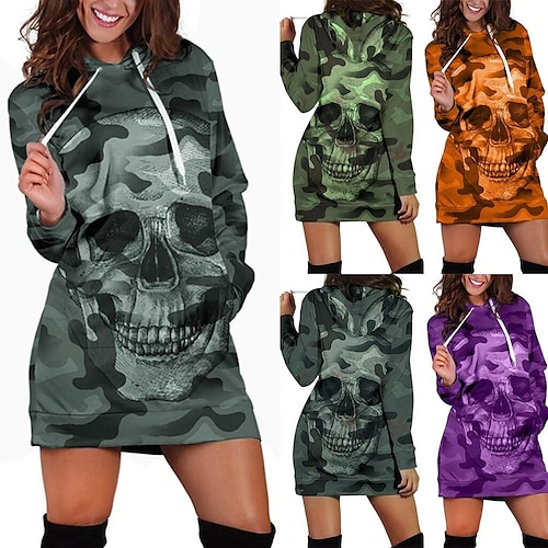 

Inspired by Halloween Skeleton / Skull Ghost Devil Hoodie Cartoon Manga Anime Front Pocket Graphic Hoodie For Men's Women's Unisex Adults' 3D Print 100% Polyester