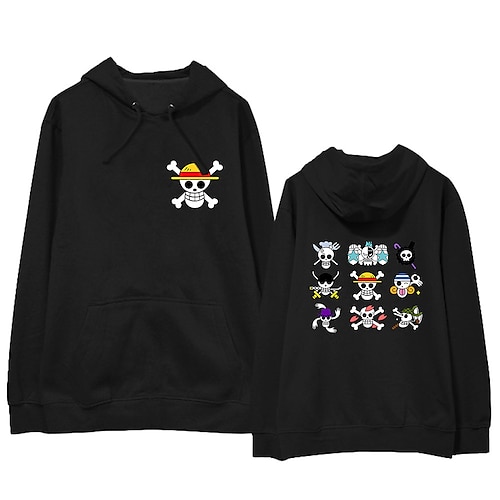 

Inspired by One Piece Film: Red Monkey D. Luffy Hoodie Cartoon 100% Polyester Anime Front Pocket Graphic Hoodie For Men's / Women's / Couple's