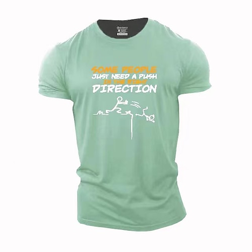 

Men's Unisex T shirt Tee Letter Graphic Prints Crew Neck Army Green Outdoor Street Short Sleeve Print Clothing Apparel Sports Designer Casual Big and Tall / Summer / Summer