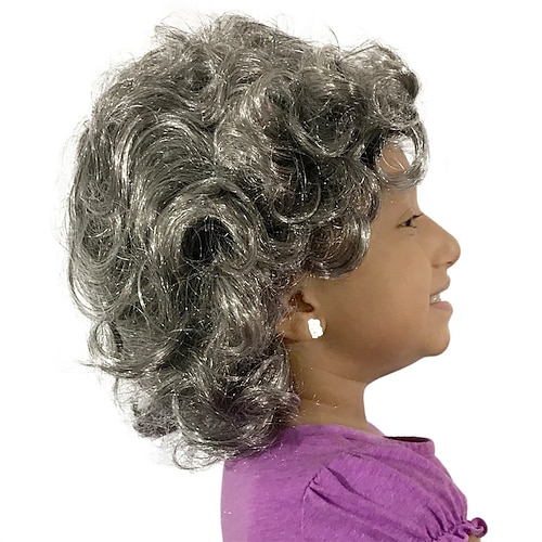 

Queen Elizabeth Wig Cap For Kids Halloween Cosplay Party Wigs