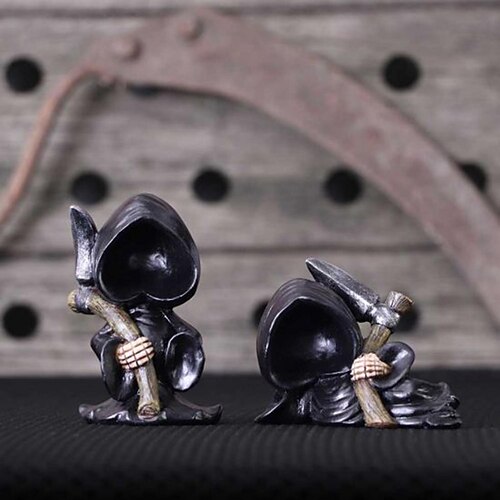 

Halloween Reaper Statue Resin Crafts Ornaments Home Decorations Desktop Ornaments