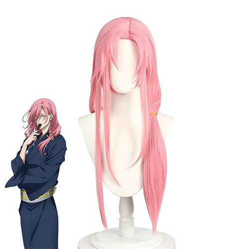 

L-email wig SK8 the Infinity Cherry Blossom Cosplay Wig SK8 Kaoru Cosplay Pink Long Wig Halloween Synthetic Hair Heat Resistant