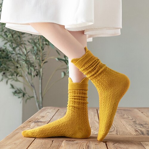 

Women's Crew Socks Cotton Basic 3 Pairs