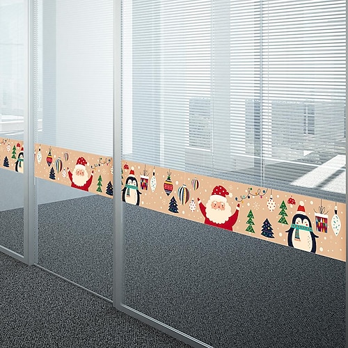 

christmas wall stickers jus shirt christmas santa claus waistline stickers glass tile stickers factory wholesale