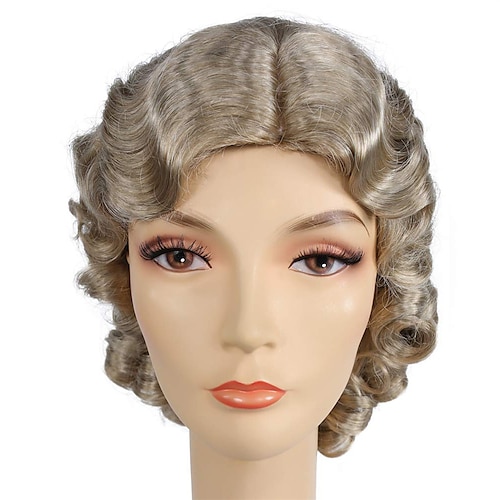 

Champagne Blonde Fluff Long 1930S Finger C Bl22 Halloween Cosplay Party Wigs