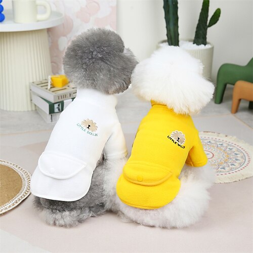 

Dog Cat Sweatshirt Animal Solid Colored Cute Sweet Dailywear Casual Daily Winter Dog Clothes Puppy Clothes Dog Outfits Soft White Yellow Rose Pink Costume for Girl and Boy Dog Cotton S M L XL 2XL