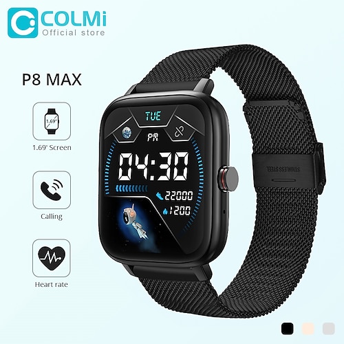 

COLMI Bluetooth Answer Call Smartwatch Men P8 Max Smart Watch Women DIY Dial Sleep Tracker for Android iOS Phone