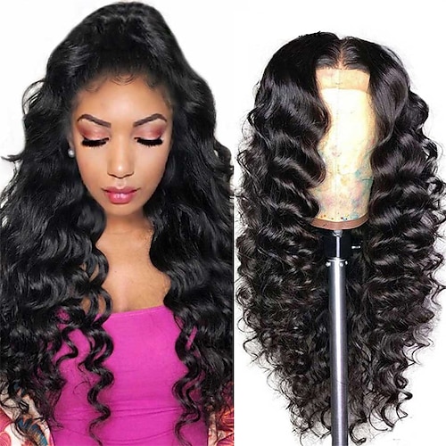 

løse deep wave blonde front parykker menneskehår 180% tæthed 13x4 hd blonde front parykker til kvinder