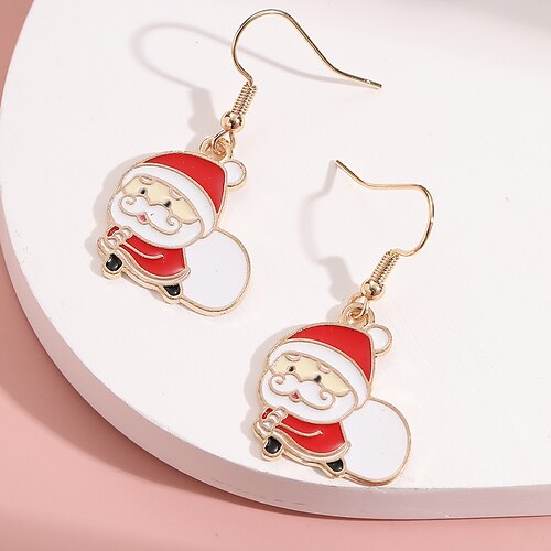 

1 Pair Drop Earrings Earrings For Women's Christmas Gift Festival Alloy Geometrical Holiday Fashion Birthday