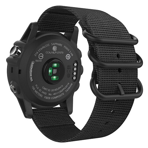 1 pcs Smart Watch Band for Garmin Fenix 7X / 6X Pro / 5X / 3/3 HR 26mm Nylon Smartwatch Strap Adjustable Breathable Shockproof Sport Band Cases Replacement Wristband(26mm)
1 pcs Smart Watch Band for Garmin Fenix 7X / 6X Pro / 5X / 3/3 HR 26mm Nylon Smartwatch Strap Adjustable Breathable Shockproof Sport Band Cases Replacement Wristband(26mm)