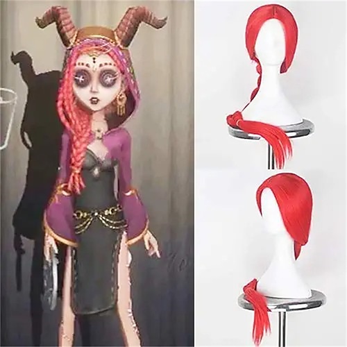 

Identity V Fiona Gilman Cosplay Wigs Extra Long Hot Red Braids Hair wigs Anime Lolita Cosplay Wig Girl Adult Use