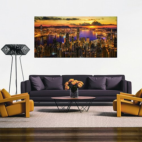 

Oppidan Home Victoria Harbor Sunset Acrylic Wall Art (48H x 32W)