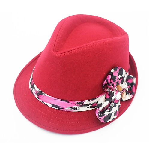 

Women's Fedora Hat Outdoor Party / Evening Daily Solid / Plain Color Polyester Vacation Casual Beach Outdoor Casual Casual / Daily 1 pcs
