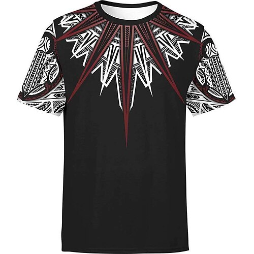 

Men's Unisex T shirt Tee Graphic Prints Crew Neck Black Short Sleeve 3D Print Outdoor Street Print Tops Sports Designer Casual Big and Tall / Summer / Summer